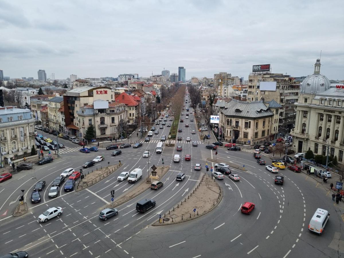 Golden Studio- Panoramic View With Terrace Bukarest Exteriör bild